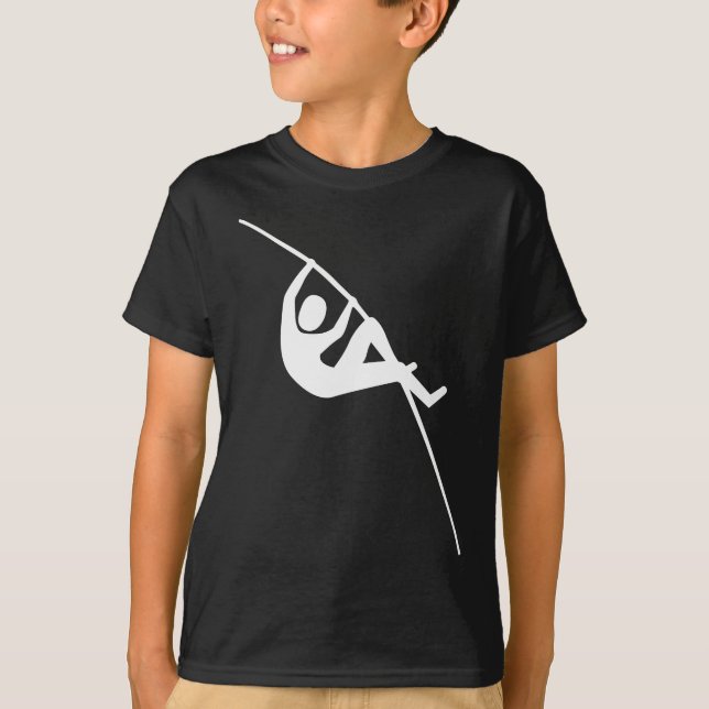 Pole Vaulting - Weiß T-Shirt (Vorderseite)