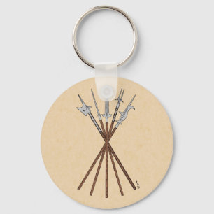 Polearms aus dem 16. Jahrhundert Schlüsselanhänger