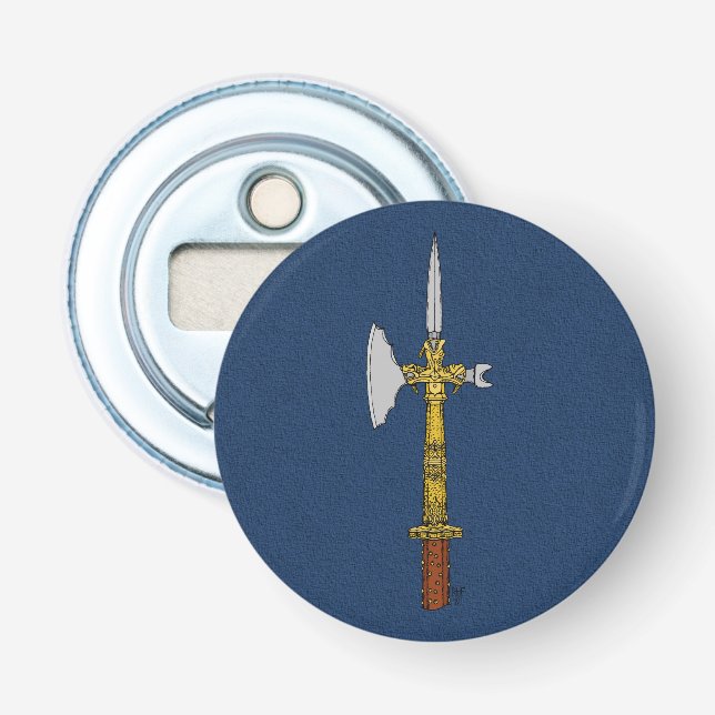 Poleaxe Edward IV Flaschenöffner (Vorderseite)