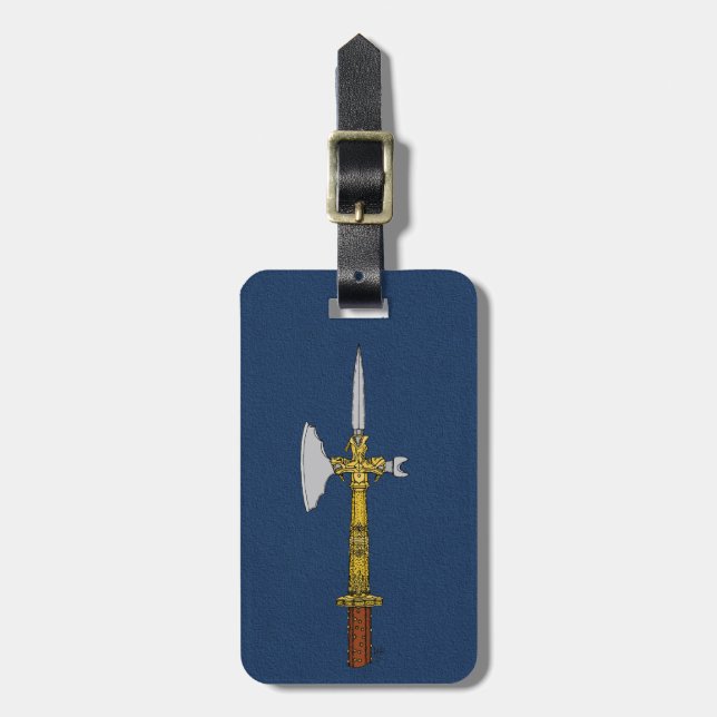 Poleaxe Edward IV Gepäckanhänger (Vorderseite vertikal)