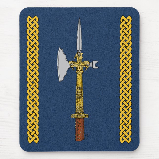 Poleaxe von Edward IV Mouse Pad Mousepad (Vorne)