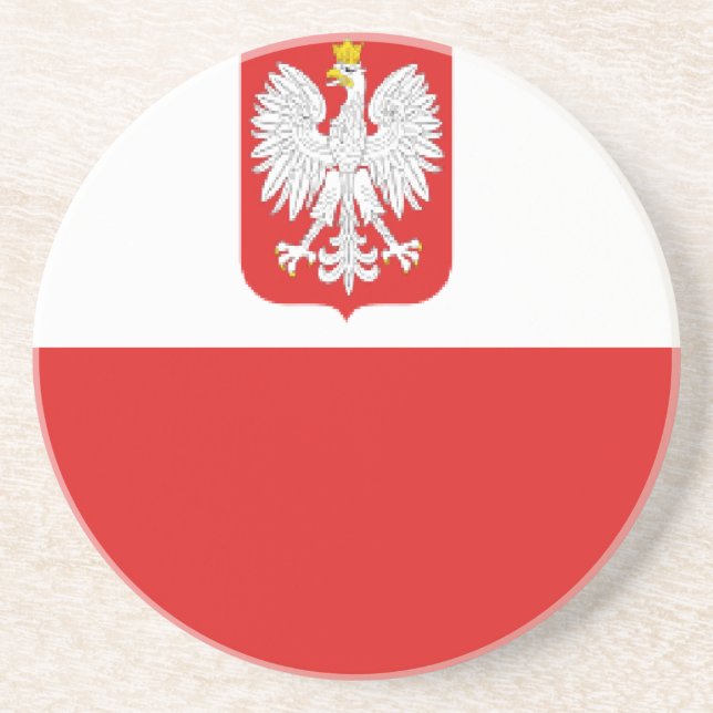 Poleflagge Getränkeuntersetzer (Vorne)