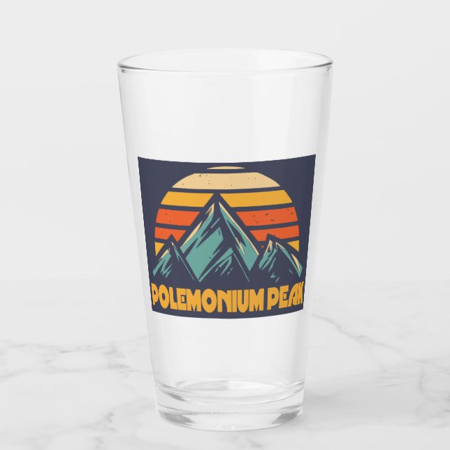 Polemonium Peak Kalifornien Retro Türkis Glas (Vorderseite)