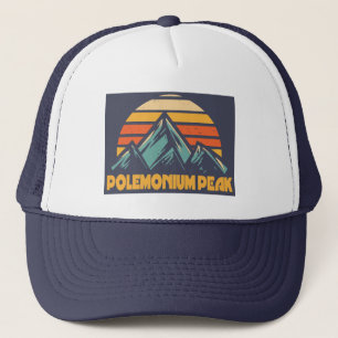 Polemonium Peak Kalifornien Retro Türkis Truckerkappe