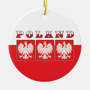 Polen - Adelsflagge Keramik Ornament