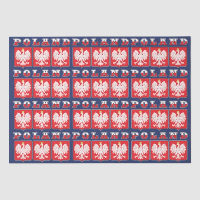 Polen - Adelsflagge Seidenpapier (Vorderseite)