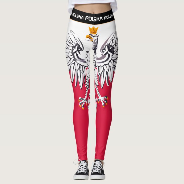 Polen & Adler, polnische Fahne, Modereisen/Sport Leggings