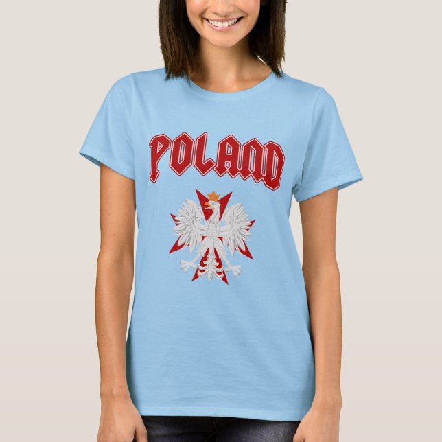 Polen Adlerrotes Kreuz Shirt (Vorderseite)