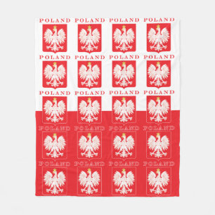 Polen Adlerschild Fleecedecke