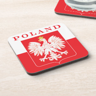 Polen Adlerschild Getränkeuntersetzer