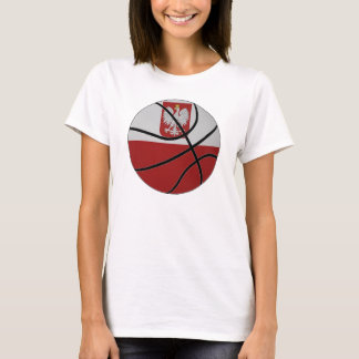 Polen-Basketball-Damen-Spaghetti-Spitze T-Shirt