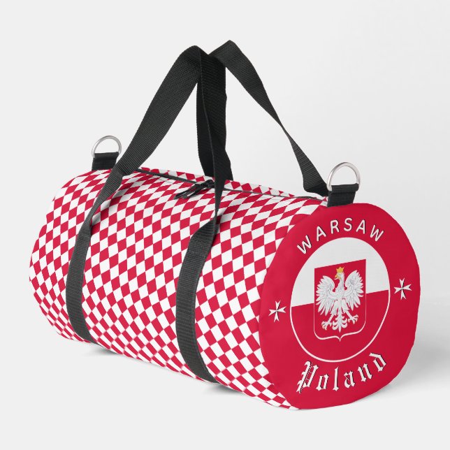 Polen Beutel, Turnus, Reisebeutel, polnische Flagg Duffle Bag (Linke Seite)