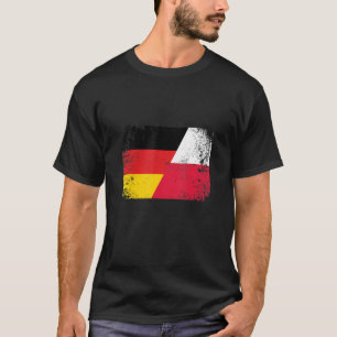 Polen Deutschland Polnische Flagge Polska Halb Pol T-Shirt
