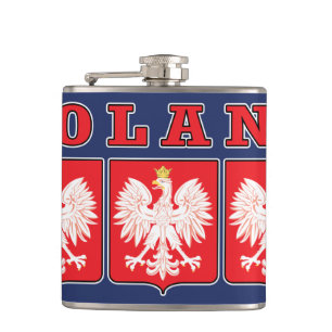 Polen Eagle Shields Flachmann