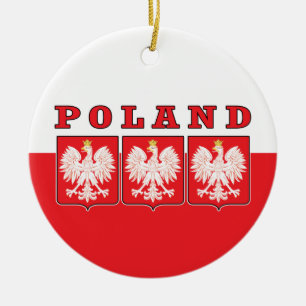 Polen Eagle Shields Keramik Ornament