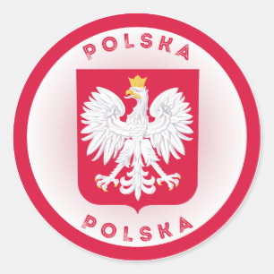 Polen-Erbe-Emblem Runder Aufkleber