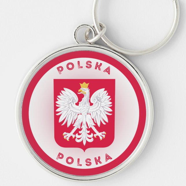 Polen-Erbe-Emblem Schlüsselanhänger (Vorne)