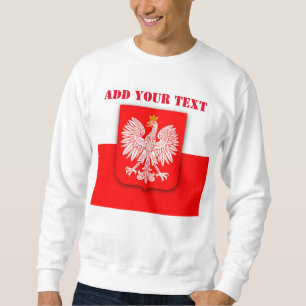 Polen Flag Football Soccer Polnisch Polska Sweatshirt