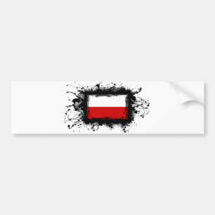 Polen-Flagge Autoaufkleber