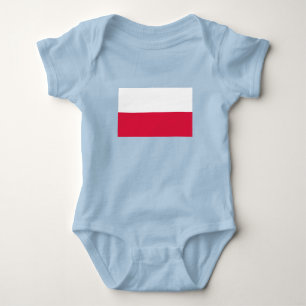 Polen-Flagge Baby Strampler