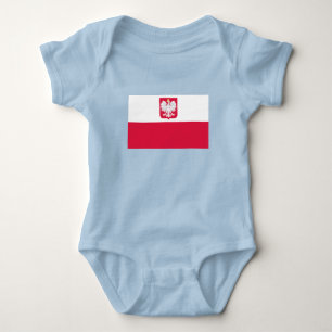 Polen-Flagge Baby Strampler