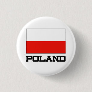 Polen-Flagge Button
