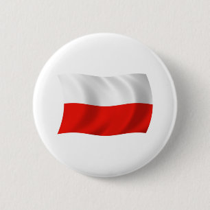 Polen-Flagge-Button Button