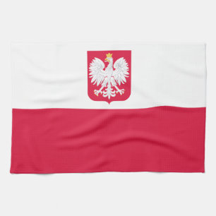 Polen-Flagge Geschirrtuch