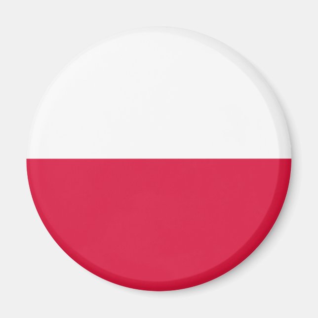 Polen-Flagge Magnet (Vorne)