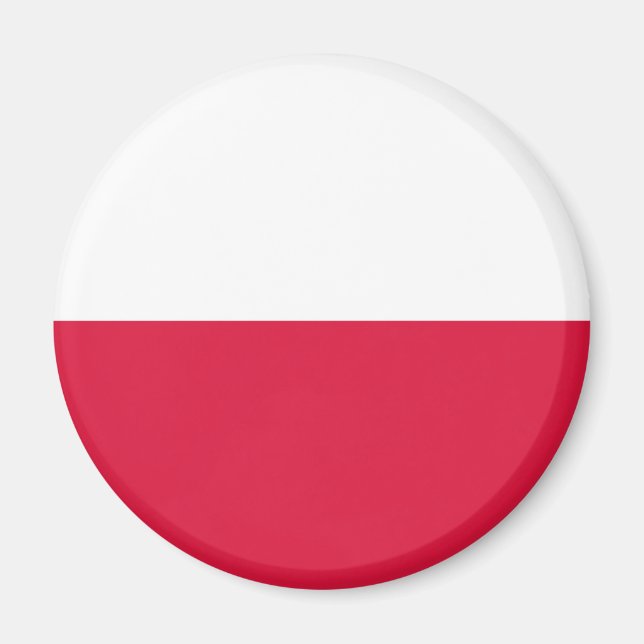 Polen-Flagge Magnet (Vorne)