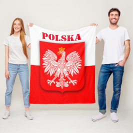 Polen Flagge Patriotic Football Polska Fleec Fleecedecke
