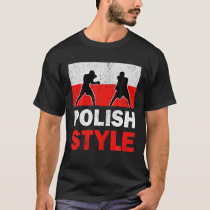 Polen Flagge Polnischer Boxclub Vintage T-Shirt