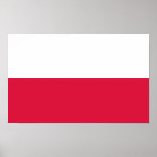 Polen-Flagge Poster