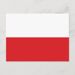 Polen-Flagge Postkarte