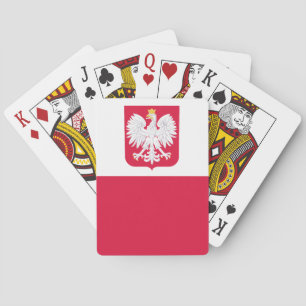 Polen-Flagge Spielkarten