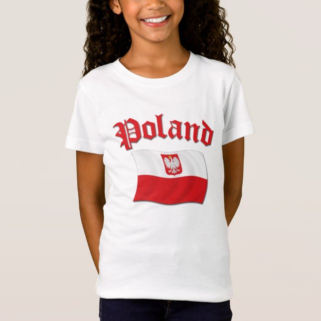 Polen-Flagge T-Shirt (Vorderseite)
