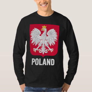 Polen Flagge und Karte Vintage polnische Wurzeln T-Shirt