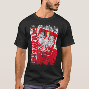 POLEN Flagge Vintage abgenutzt POLEN T-Shirt