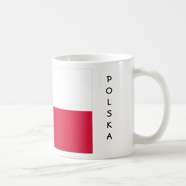 Polen-Flaggen-Tasse Tasse (Rechts)