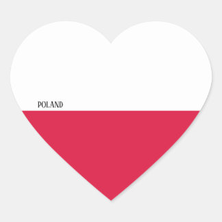 Polen Flaggenpatriotin Herz-Aufkleber