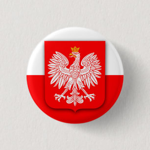 Polen Flaggenstaat Weltmeisterschaft 2022 Fußball  Button