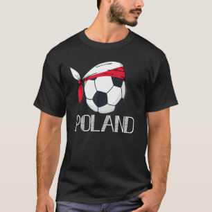 Polen Fußball Polnischer Fußball-Fußball T-Shirt