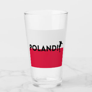 Polen Fußball-Spieltag Fan-Stolz Glas