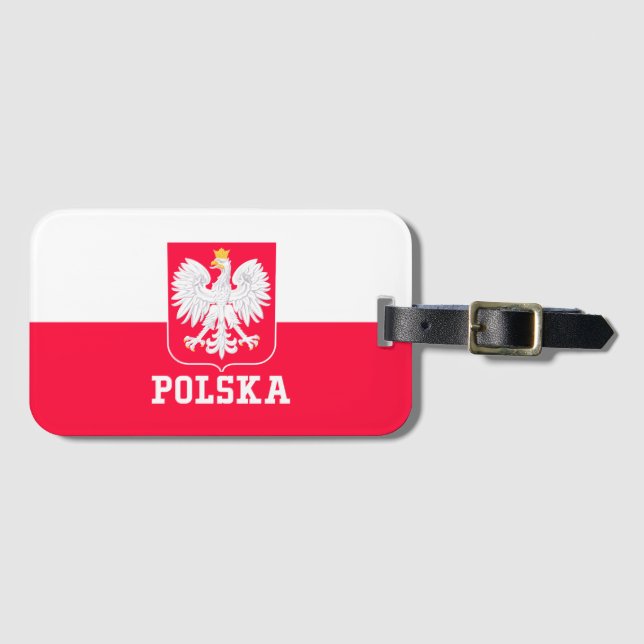 Polen Gepäckanhänger (Vorderseite (Horizontal))
