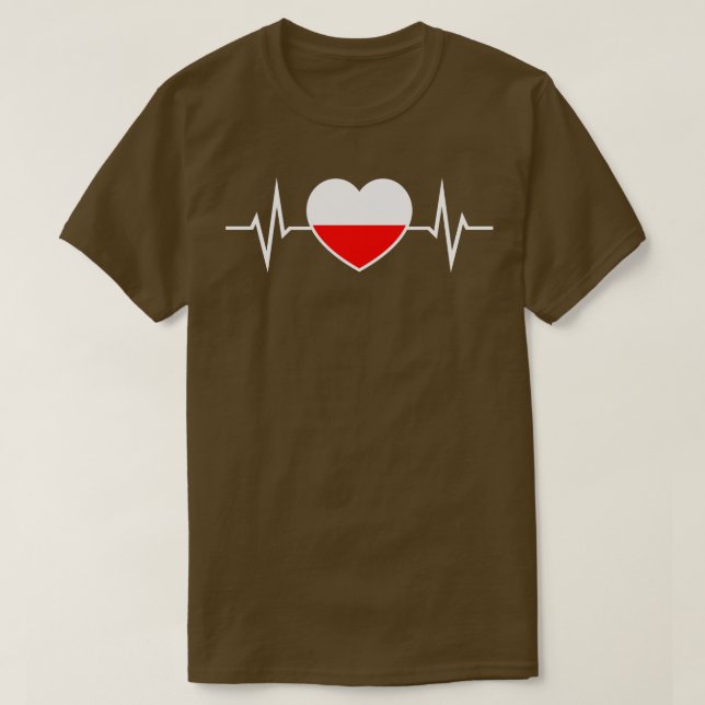 Polen - Herzrhythmus 1 T-Shirt (Design vorne)