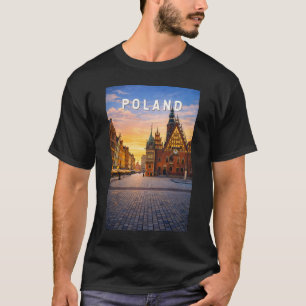 Polen Illustration Reise Kunst Vintage T-Shirt
