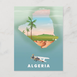 Polen illustrierter Reiseposter-Druck. Postkarte