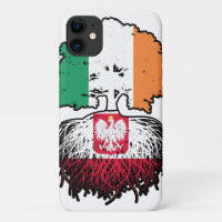 Polen - Irish Ireland Tree Roots Flag