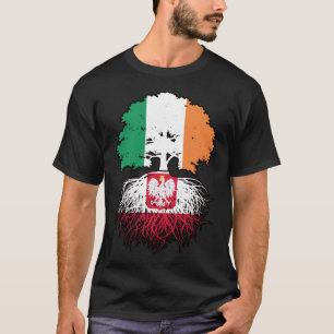 Polen - Irish Ireland Tree Roots Flag T-Shirt