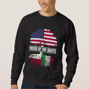 Polen Italien Heritage Mix Stolz auf meine polnisc Sweatshirt